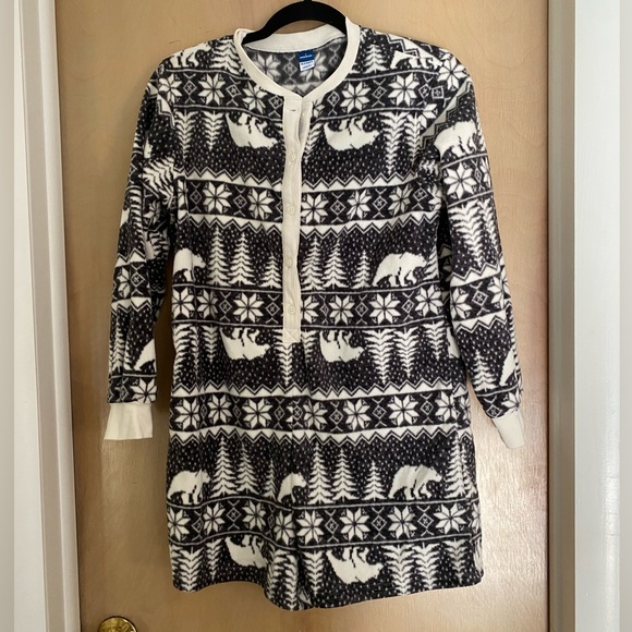 Long sleeve shorts onesie with polar bears size small - Picture 1 of 4